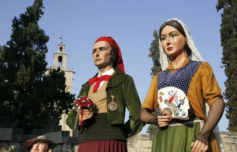En Joan i la Marieta són els gegants de Sant Cugat FOTO: Arxiu