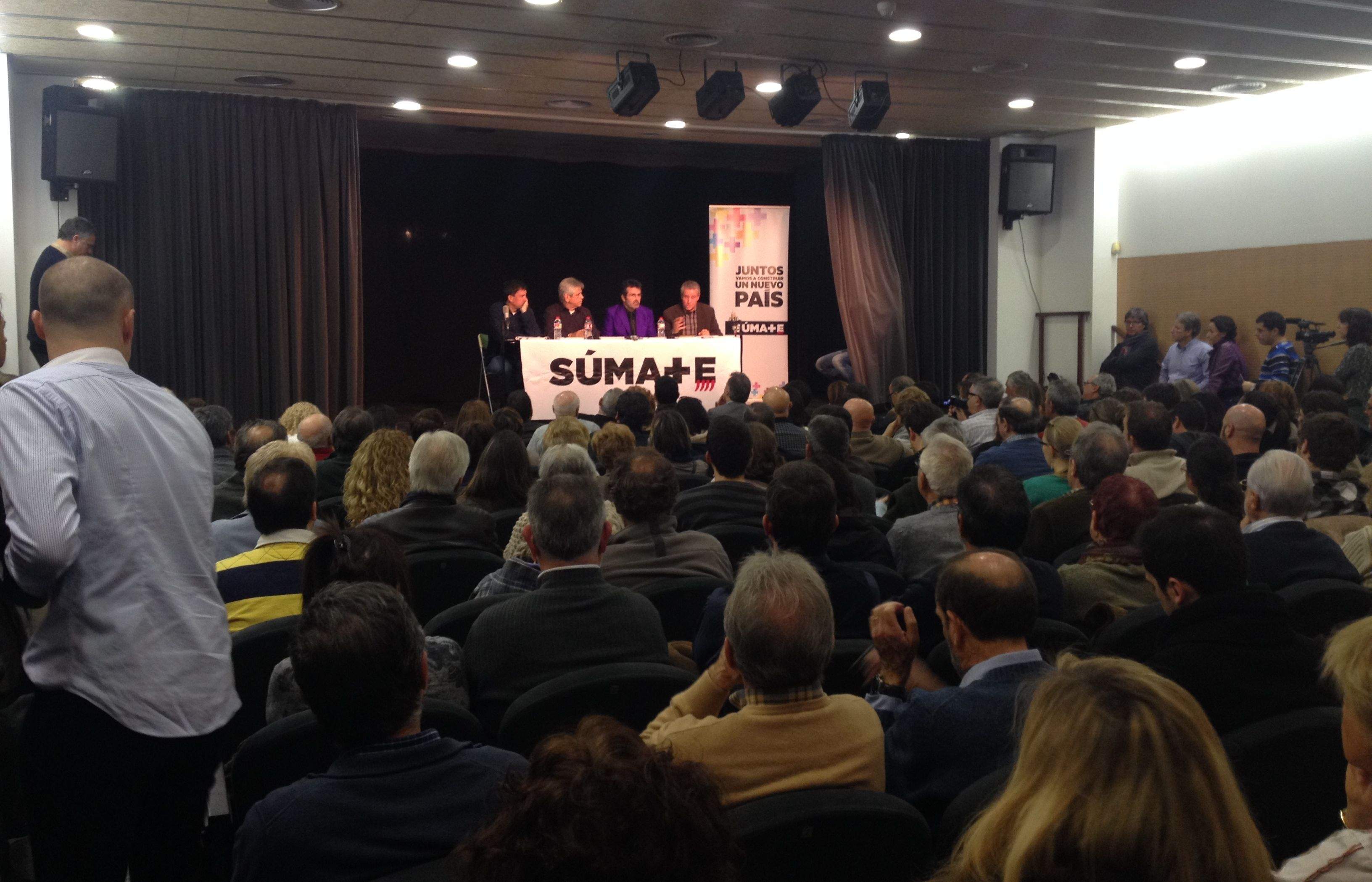 La sala d'actes del CPA en un acte de Súmate. FOTO: Àgata Guinó