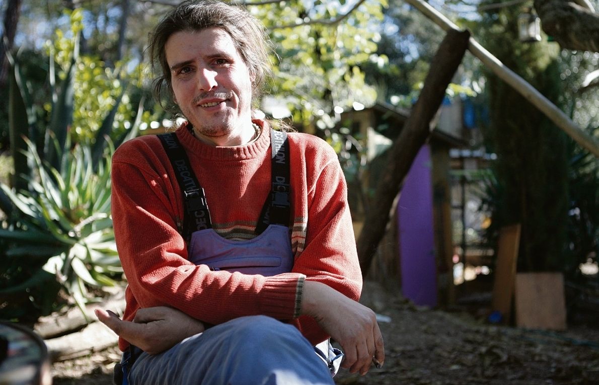 Óscar, okupa de la Floresta. FOTO: Artur Ribera