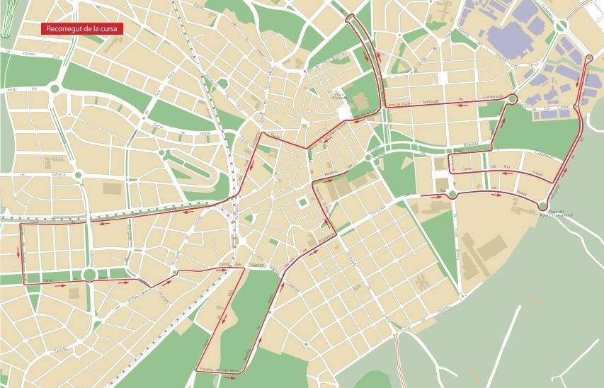 Circuit Sant SIlvestre: Clica sobre el mapa per ampliar-lo