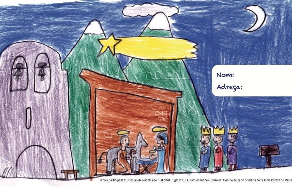 Dibuix que il·lustra la carta als reis del 2014. Autor: Ian Ribera González