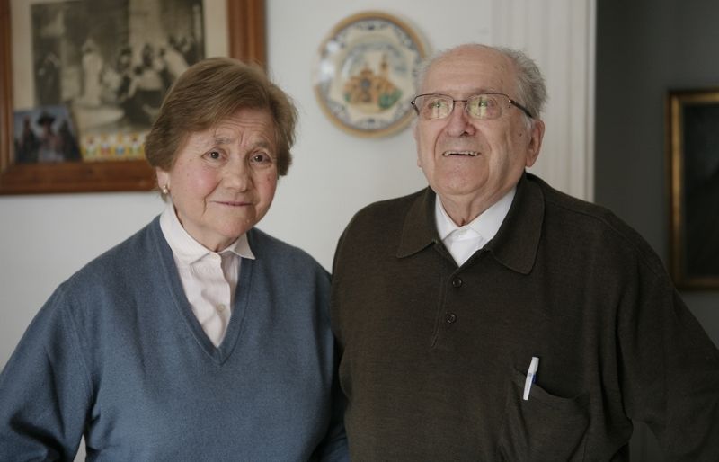 El Josep i lAntònia a casa seva. FOTO: ARTUR RIBERA