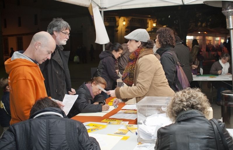 Imatge de la recollida d'aquest dissabte. FOTO: Amanda Bernal