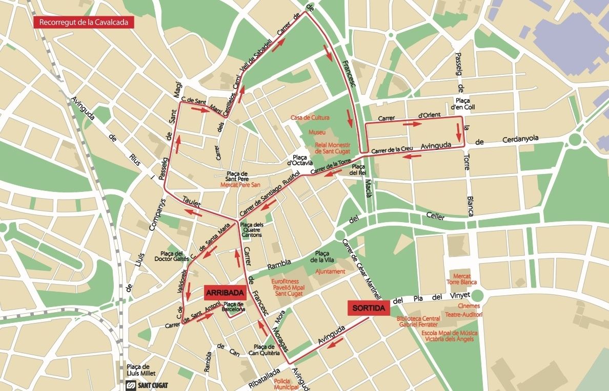 Recorregut de la rua de Sant Antoni 2014