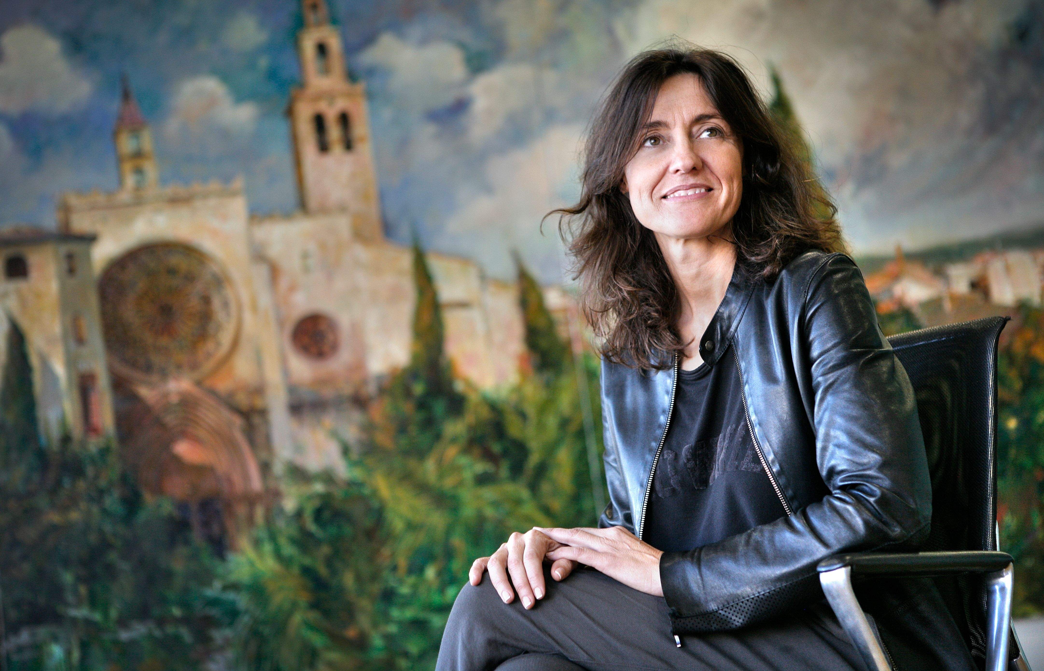 Mercè Conesa durant l'entrevista. FOTO: Artur Ribera