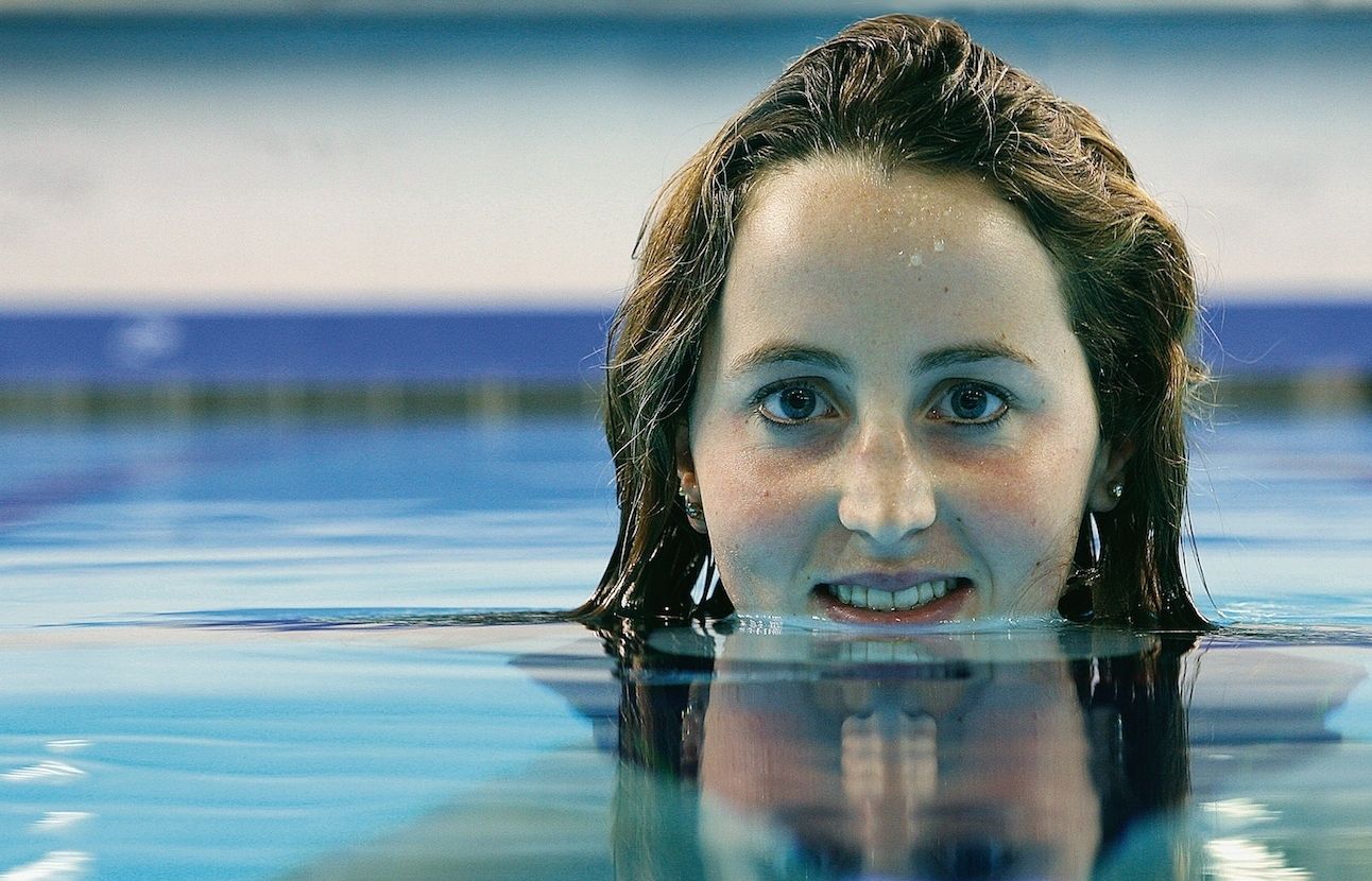 Paula Ramírez Ibáñez. La  santcugatenca a la piscina del CAR. FOTO: Artur Ribera