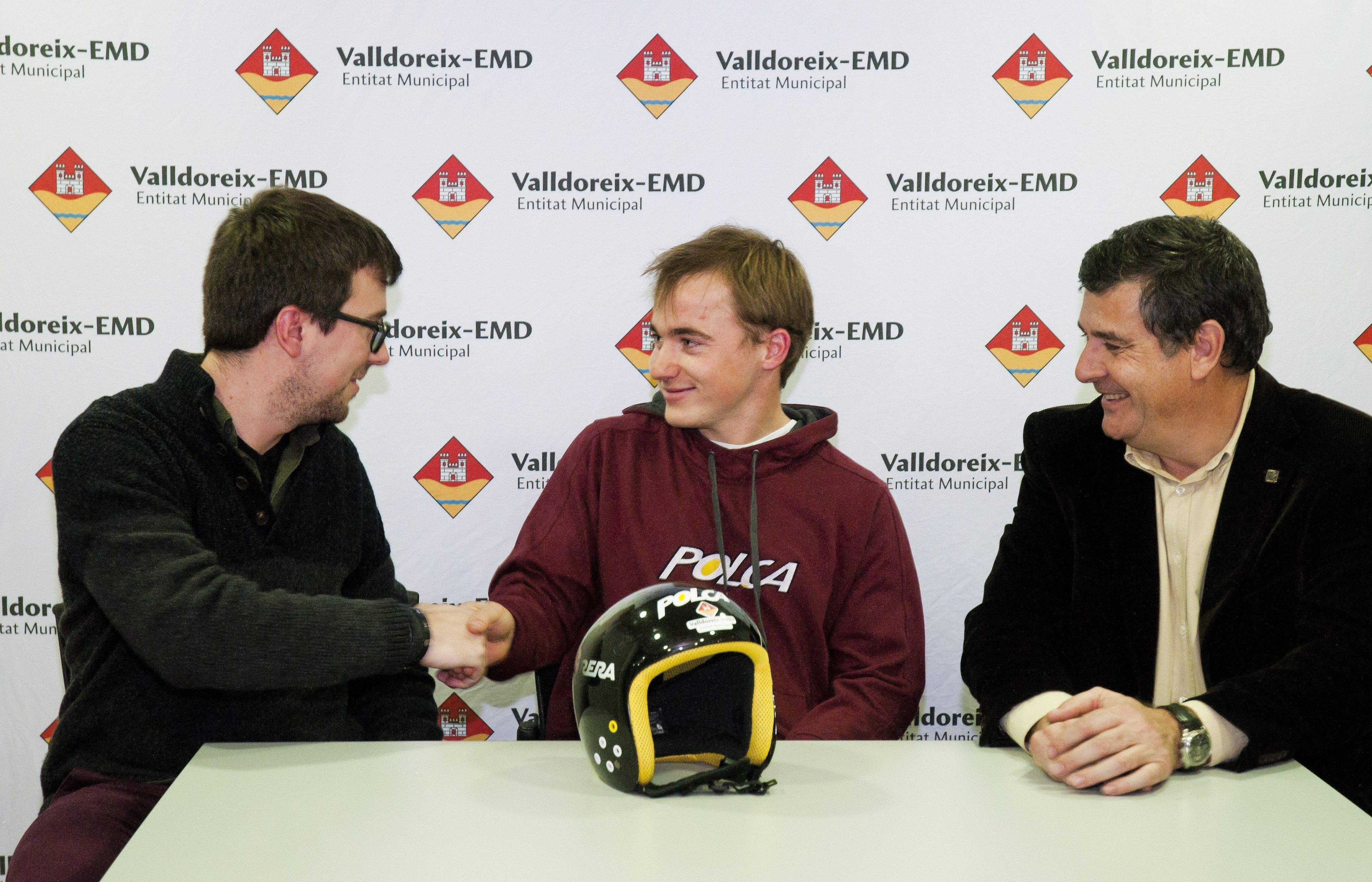 Gavaldà, Carreras i Puig, a l'EMD de Valldoreix, aquest divendres. FOTO: David Molina