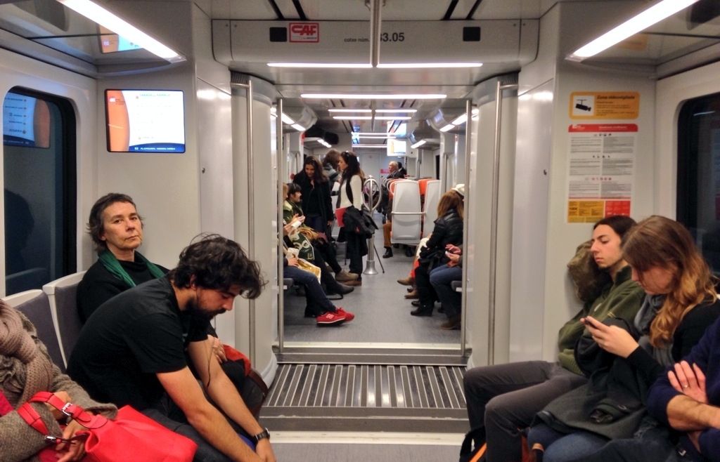 Un comboi de Ferrocarrils de la Generalitat FOTO: Anna Mira