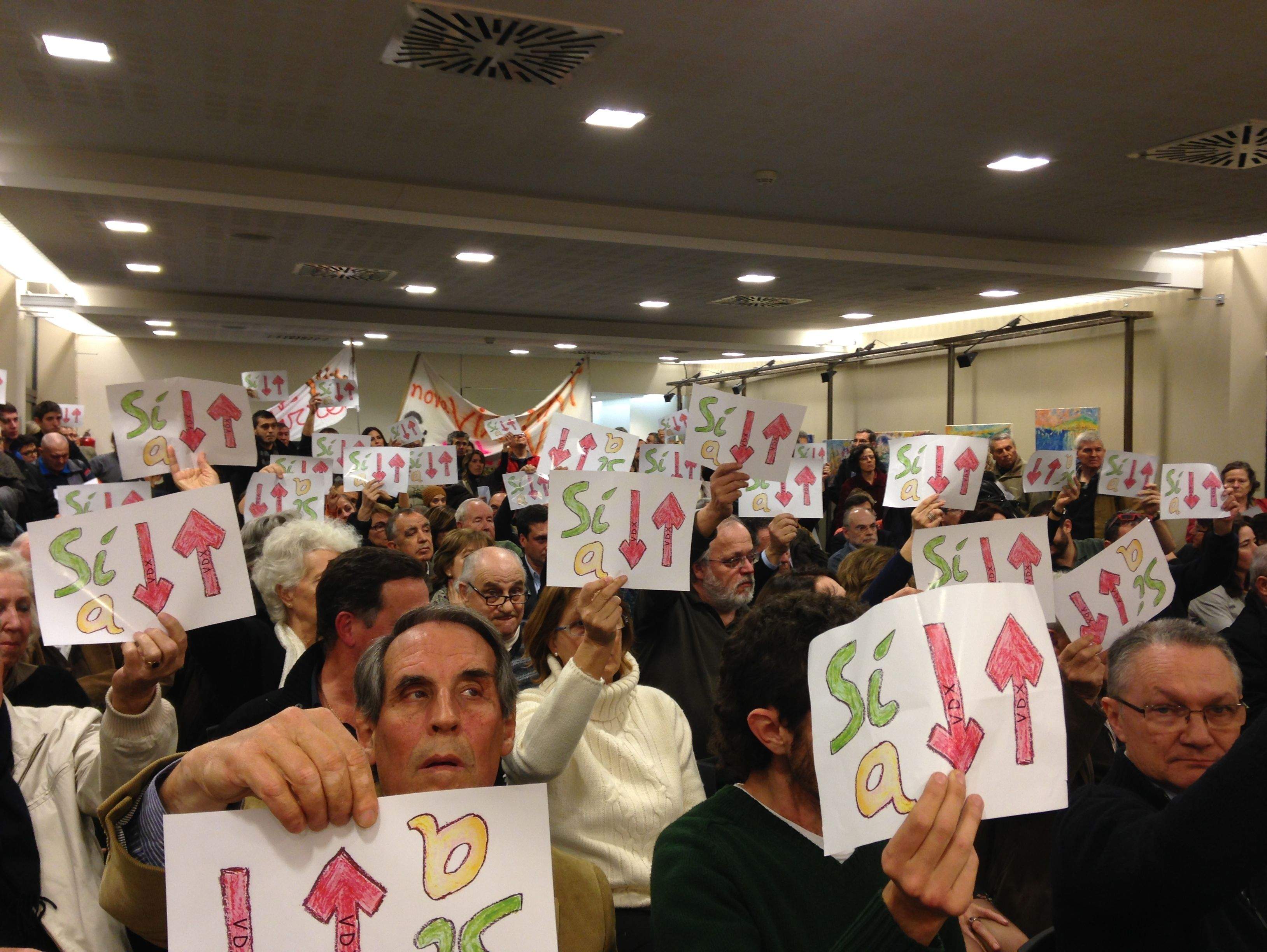 Els veïns de Valldoreix s'han pronunciat en contra dels canvis de sentit dels carrers a l'audiència pública. FOTO: Anna Mira