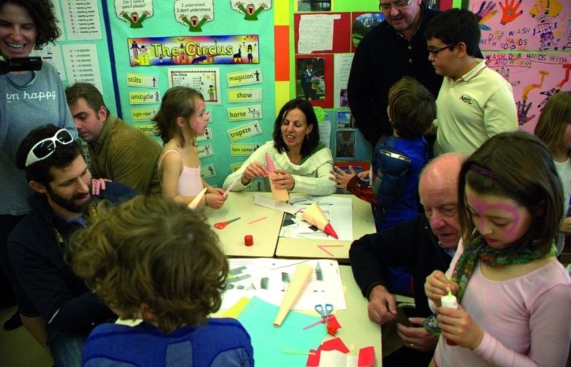 Novetat de l'escola: lobertura daules de P1 i P2