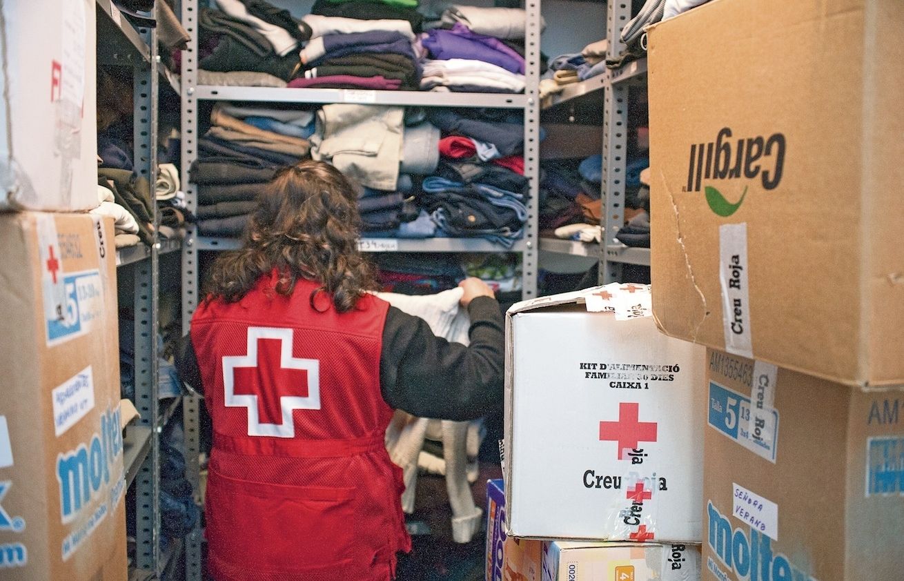 Al Rober, ubicat a la Creu Roja, shi pot anar a deixar roba cada matí de dilluns a dijous. FOTO: Amanda Bernal