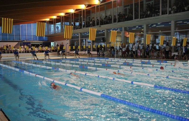 Imatge de l'edició del 2013 del Campionat de Natació Escolar. FOTO: Amanda Bernal
