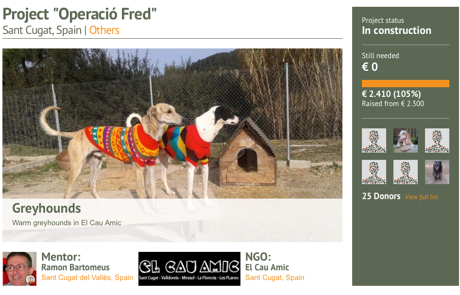 Captura de pantalla del projecte finançat a través de Worldcoo. FOTO: Cedia