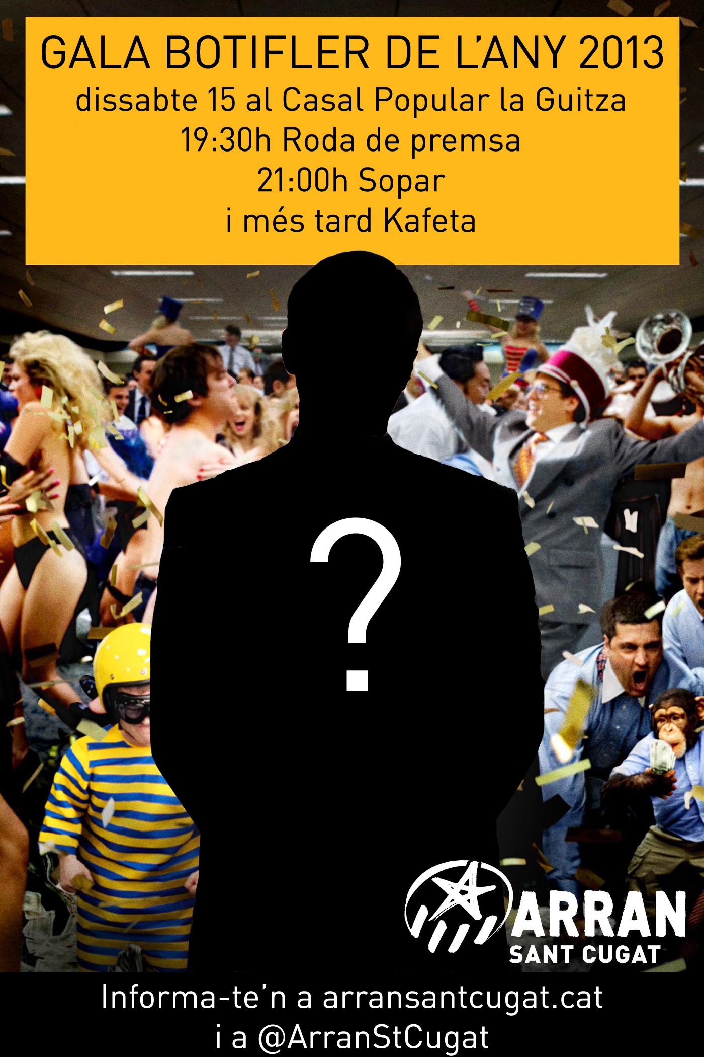 Cartell de la gala Botifler de l'any 2013. FOTO: Cartell