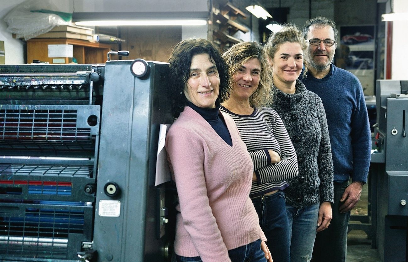 Quatre dels set germans Sagalés han continuat el negoci. FOTO: Artur Ribera 