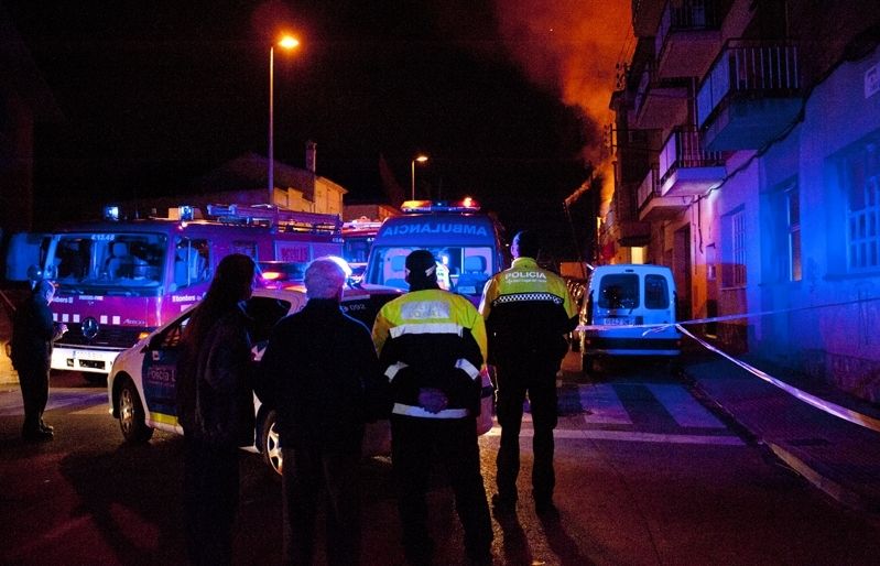 Un moment de l'incendi. FOTO: Amanda Bernal