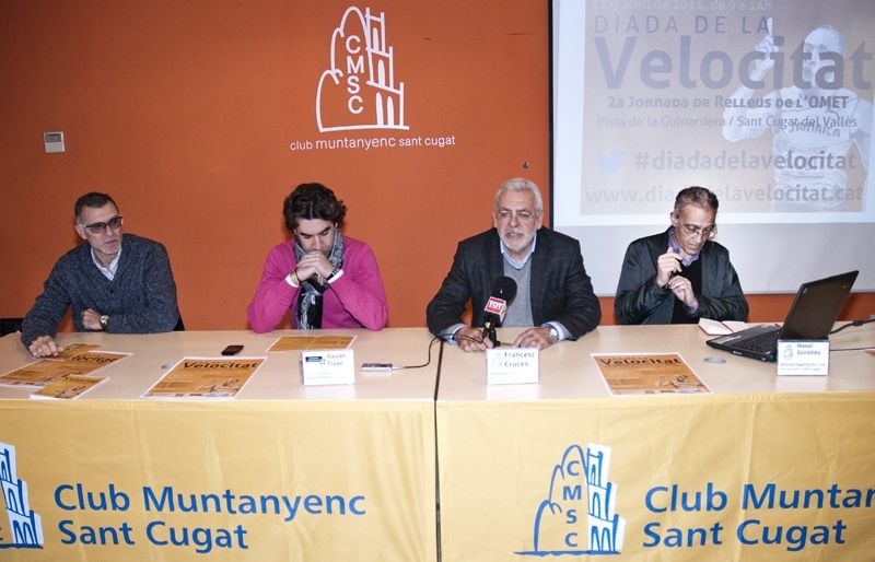 Toni Corgos, Xavier Tizón, Francesc Cruces i Manel González, a la presentació. FOTO: David Molina