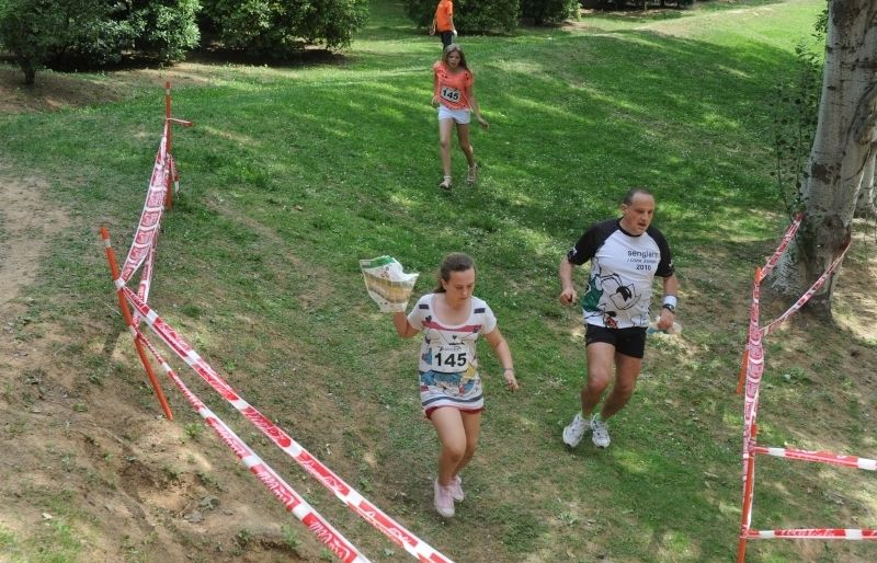 Imatge d'arxiu d'una cursa d'orientació a Sant Cugat. FOTO: David Fernández
