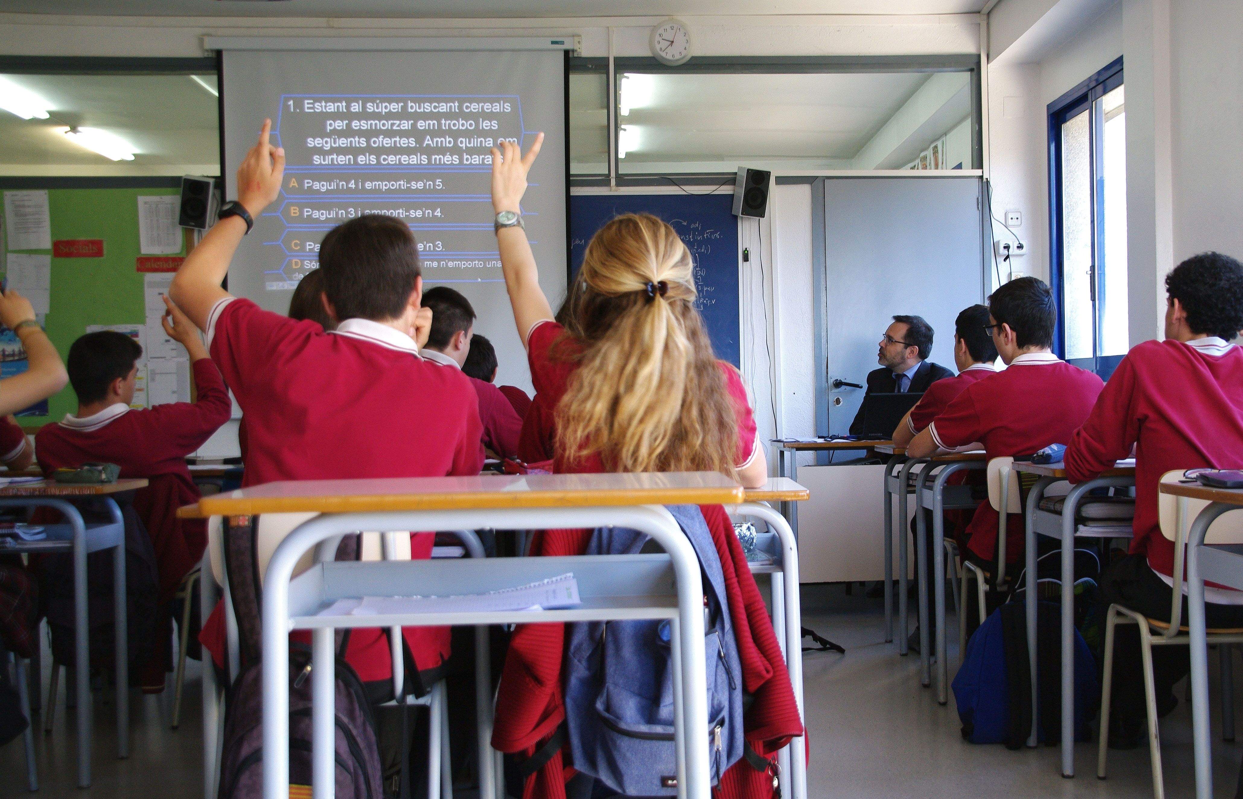El taller s'ha fet amb els alumnes de 4rt d'ESO. FOTO: Cedia