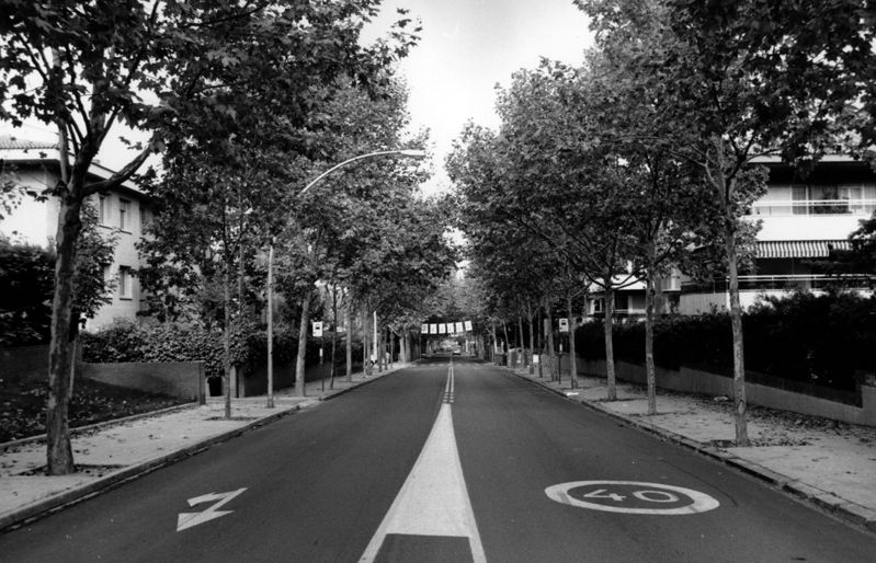 Carretera de l'Arrabasada des de la capella de Sant Crist de Llaceres. FOTO: Arxiu