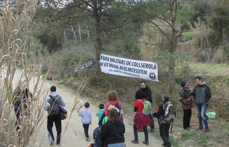 Acció del CASC durant aquest Sant Medir. FOTO: Cedida
