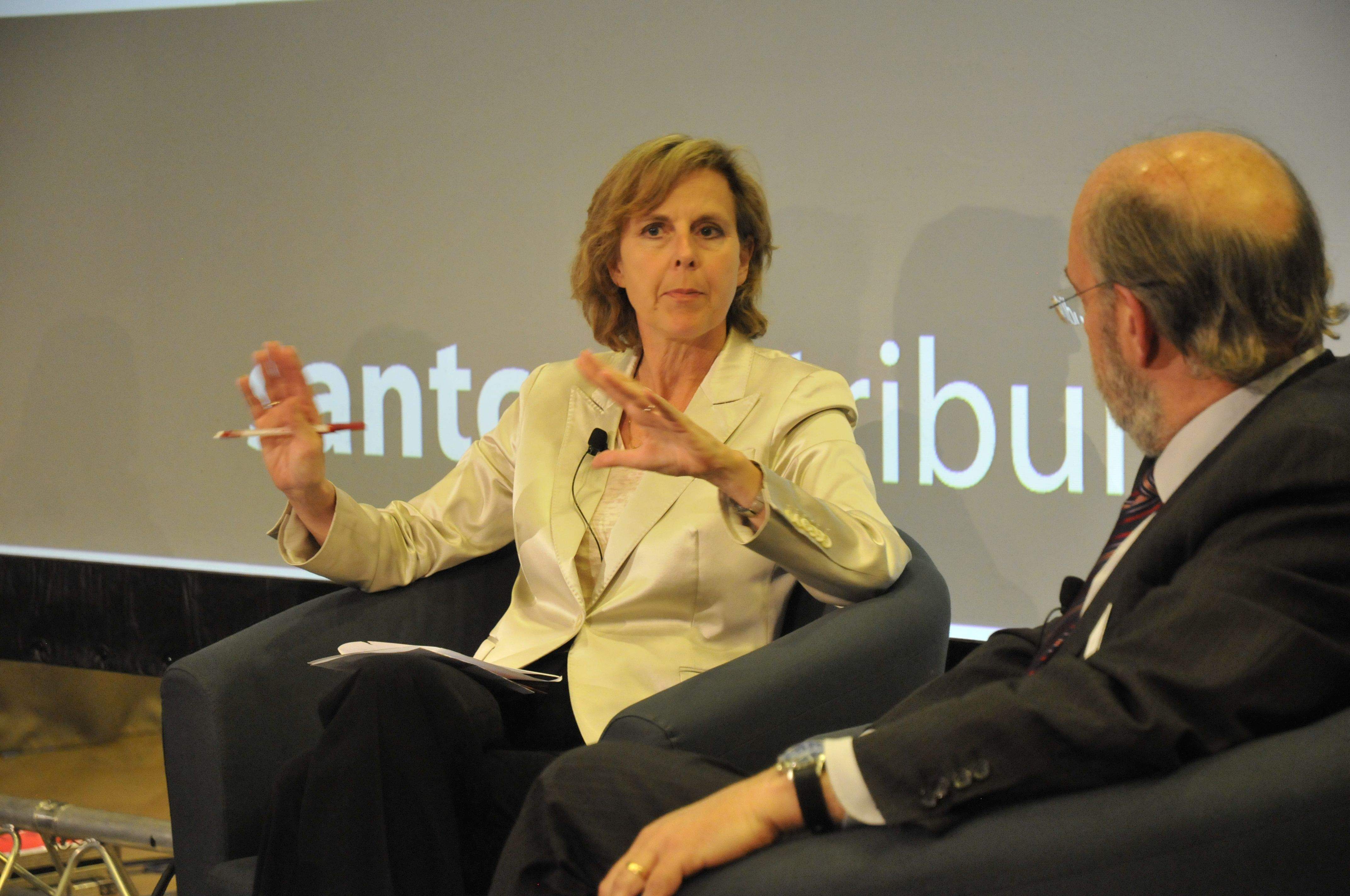 La comissària ha estat la ponent del fòrum empresarial. FOTO: David Molina