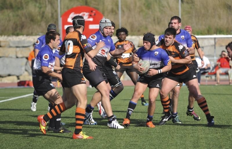El Club de Rugby Sant Cugat vol guanyar diumenge per jugar la promoció d'ascens. FOTO: Amanda Bernal