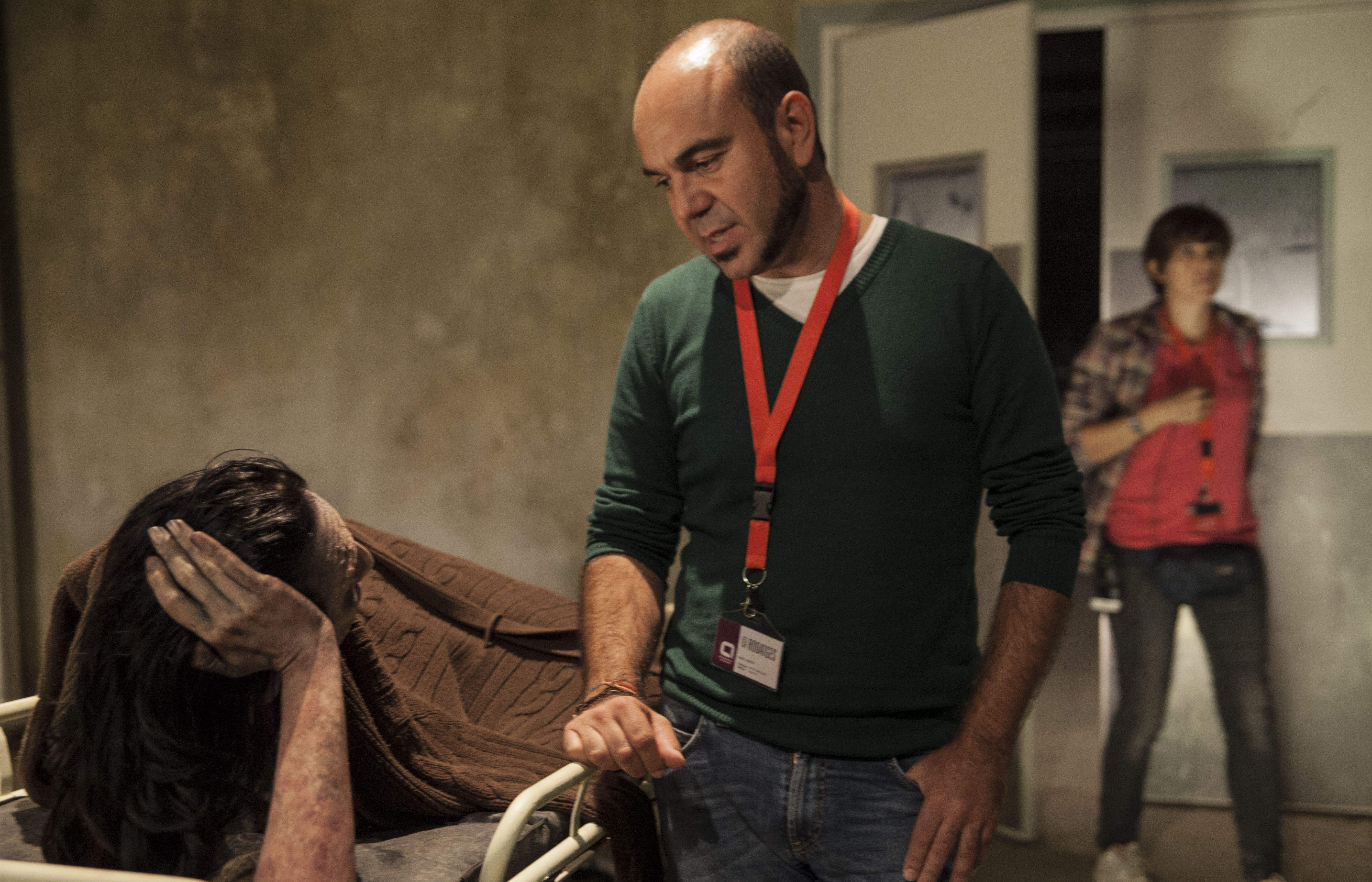 Marc Carreté durant el rodatge. FOTO: Cedida