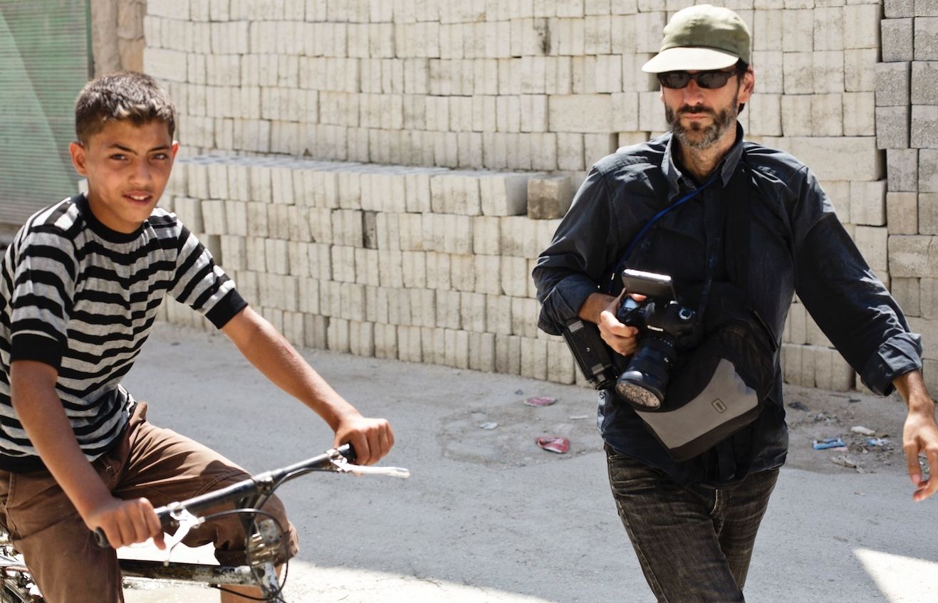 Ricard Garcia durant l'estada a Síria, abans del segrest. FOTO: Cedida