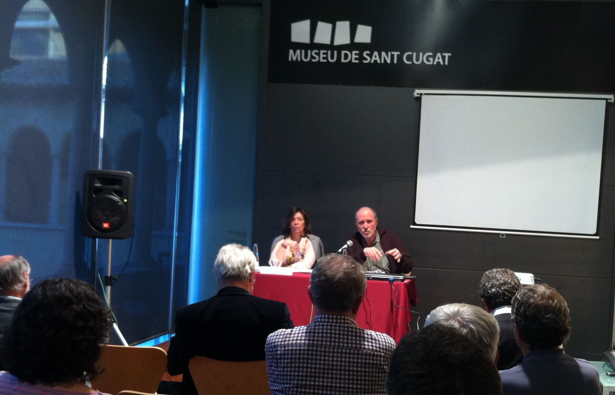 La conferència es va fer al Museu del Monestir. FOTO: A.Mira