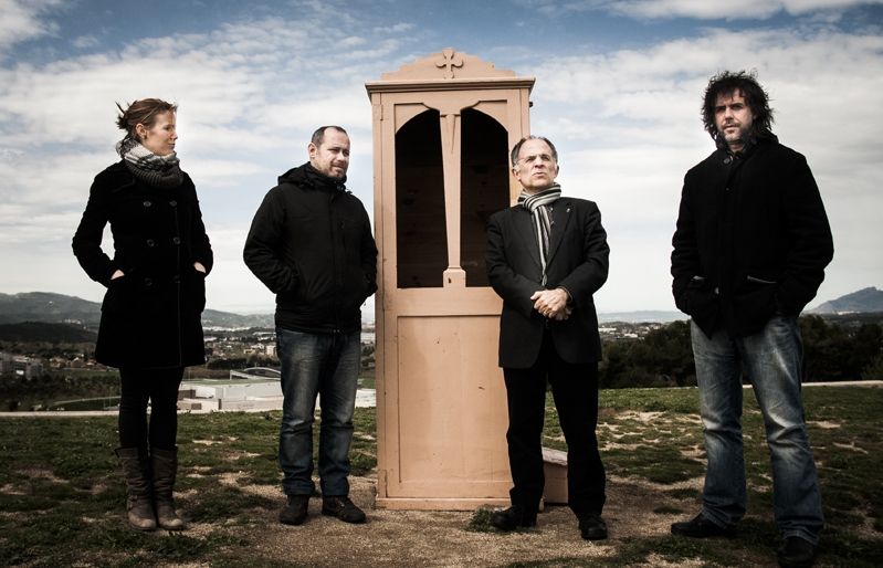 Moment de la presentació al Turó de Can Mates. FOTO: David Molina