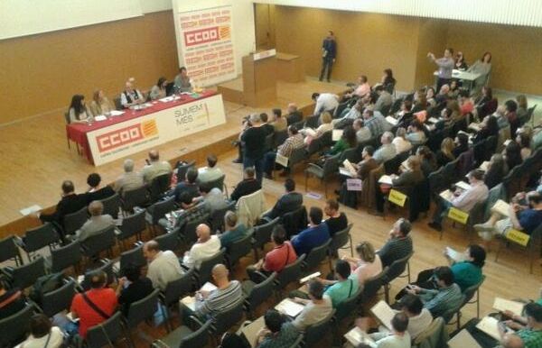Acte de fusió de CCOO Vallès Occidental i Bages - Beguedà. FOTO @lgballarin 