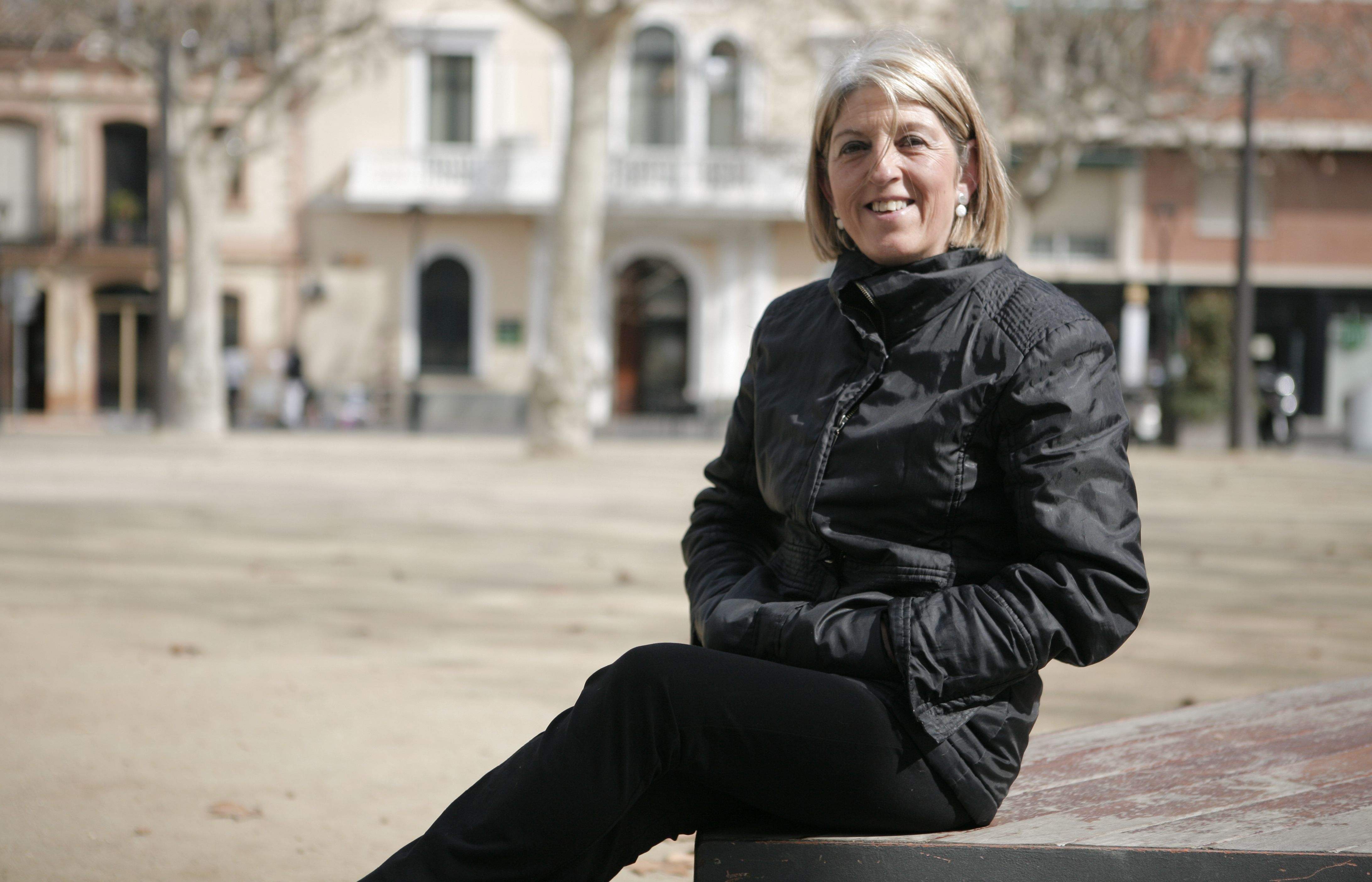 Rosa Maria Mora Boldú, a la plaça Barcelona. FOTO: Artur Ribera