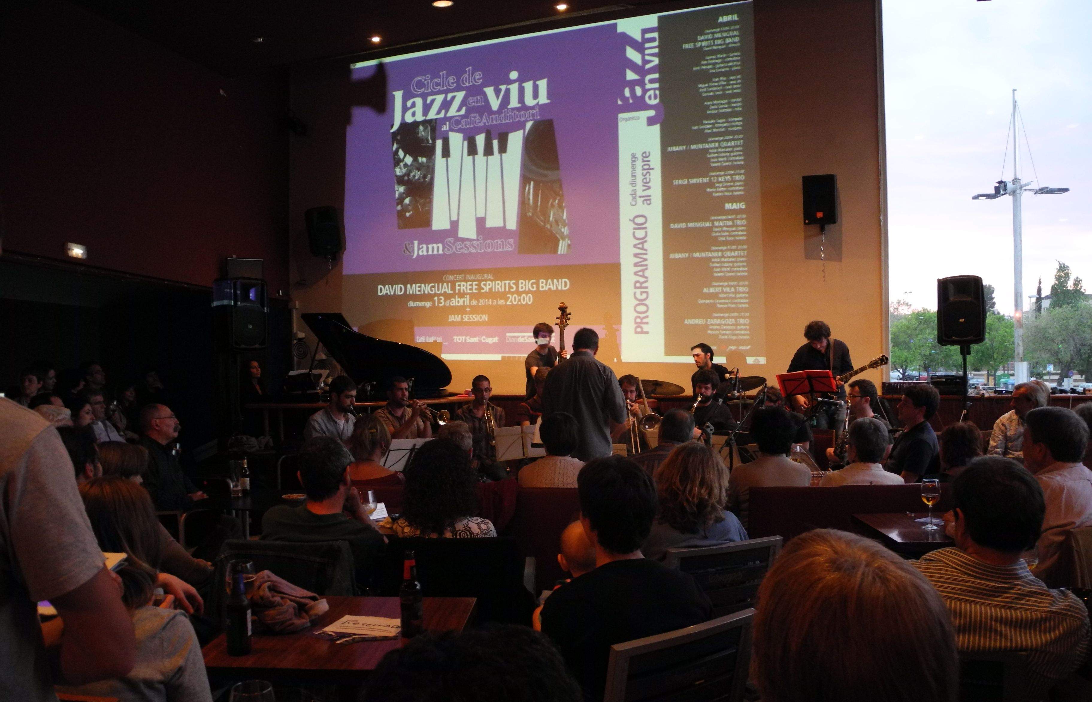 Moment de l'actuació de David Mengual Free Spirits Big Band. FOTO: Cedida/Jazz en viu