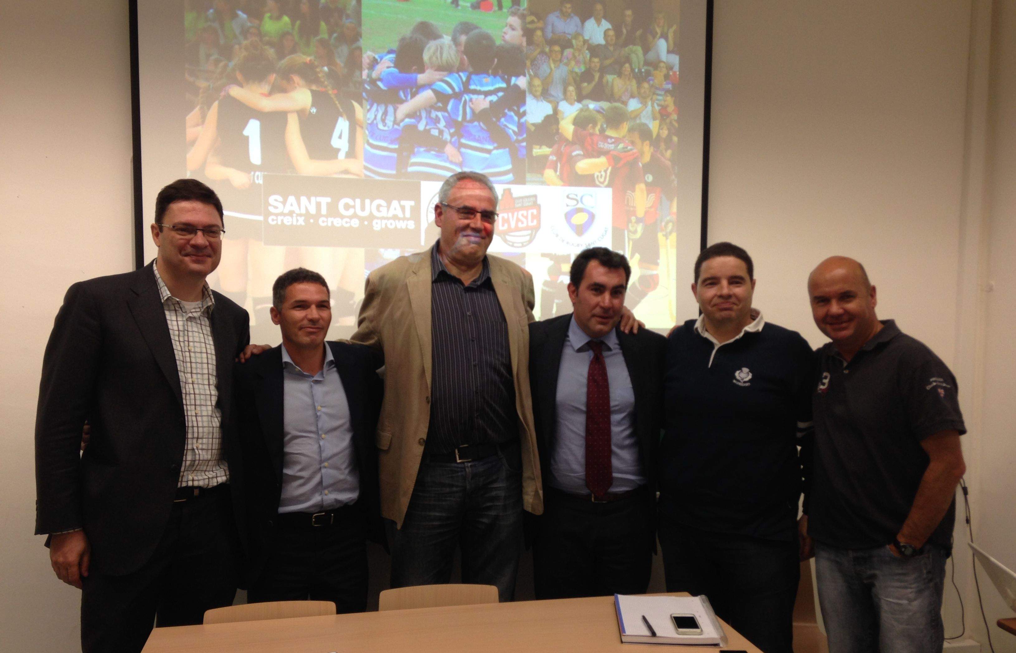 Els tres clubs han presentat 'Sant Cugat creix' dimarts 15 d'abril. FOTO: C.Caballé