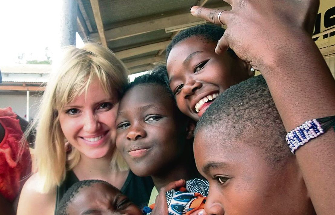 Jésica Rodríguez durant la seva estada a Malawi. FOTO: Cedida