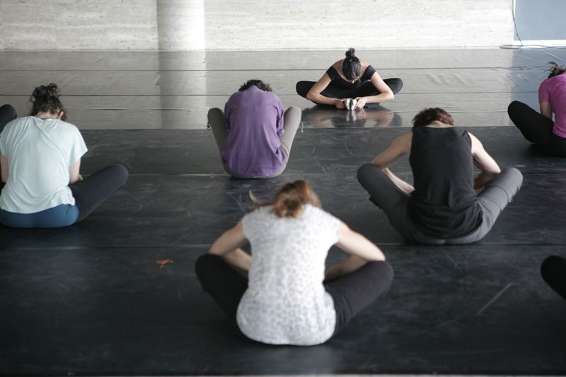 Classes obertes de dansa al vestíbul del Teatre-Auditori, Viviana Hounie