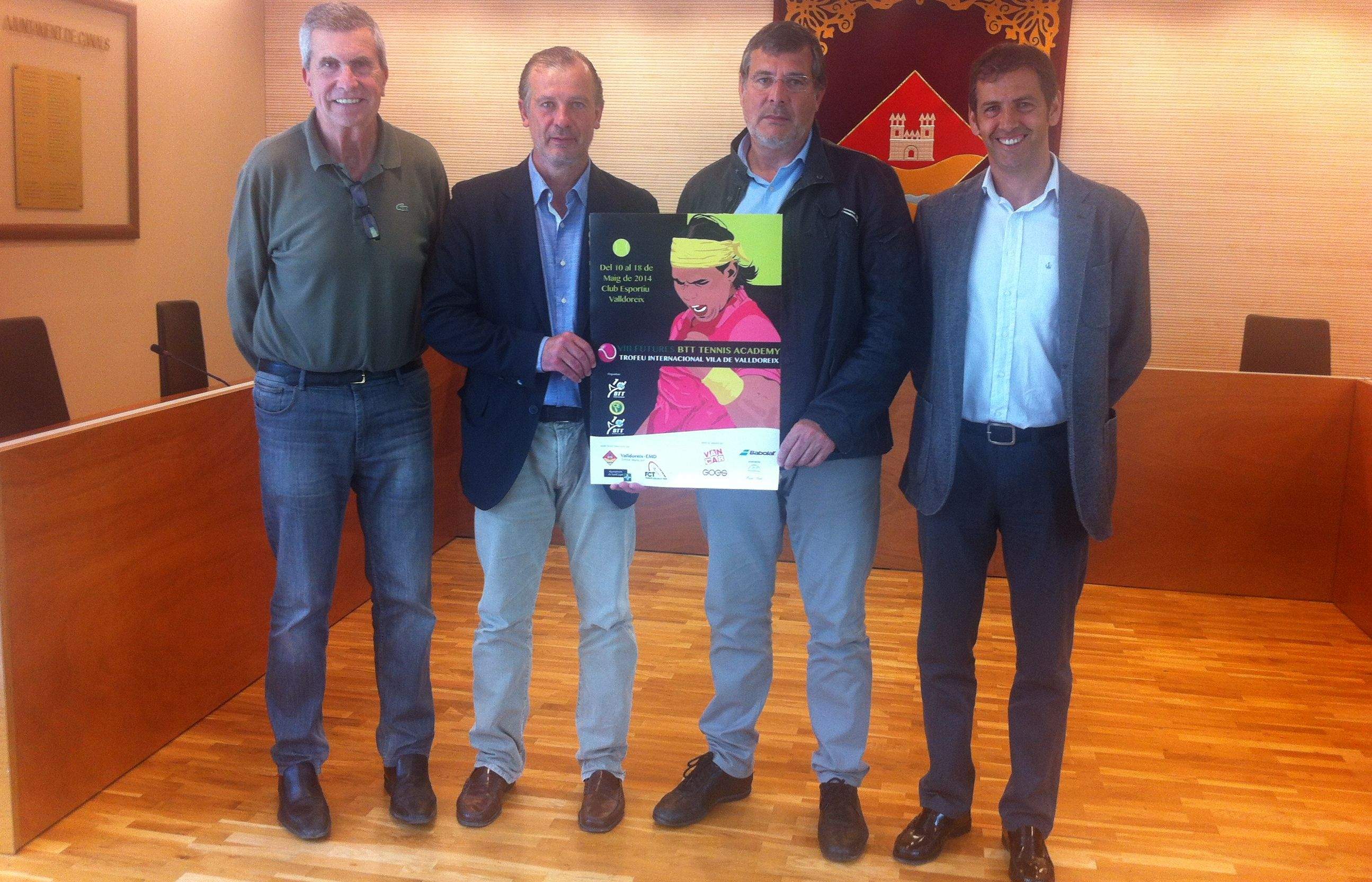 Albert Riba, Joan Carles Pradell, Josep Puig i Joan Navarro, en la presentació. FOTO: À. L. P.