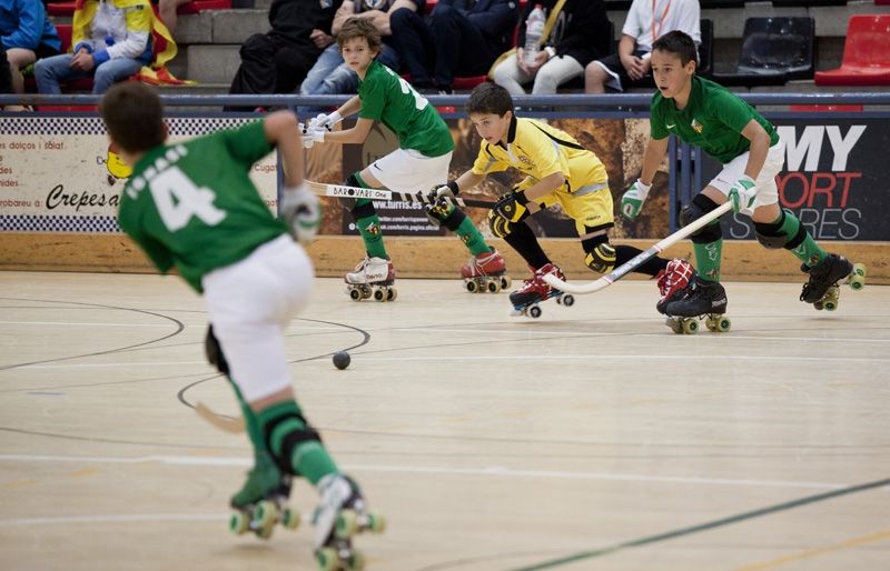 Imatge d'un dels 20 partits del Campionat Territorial de Barcelona. FOTO: Lali Puig