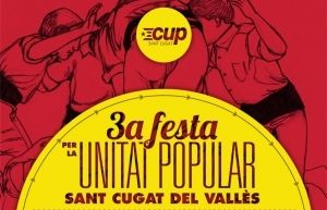 Cartell de la 3a Festa de la CUP 2014