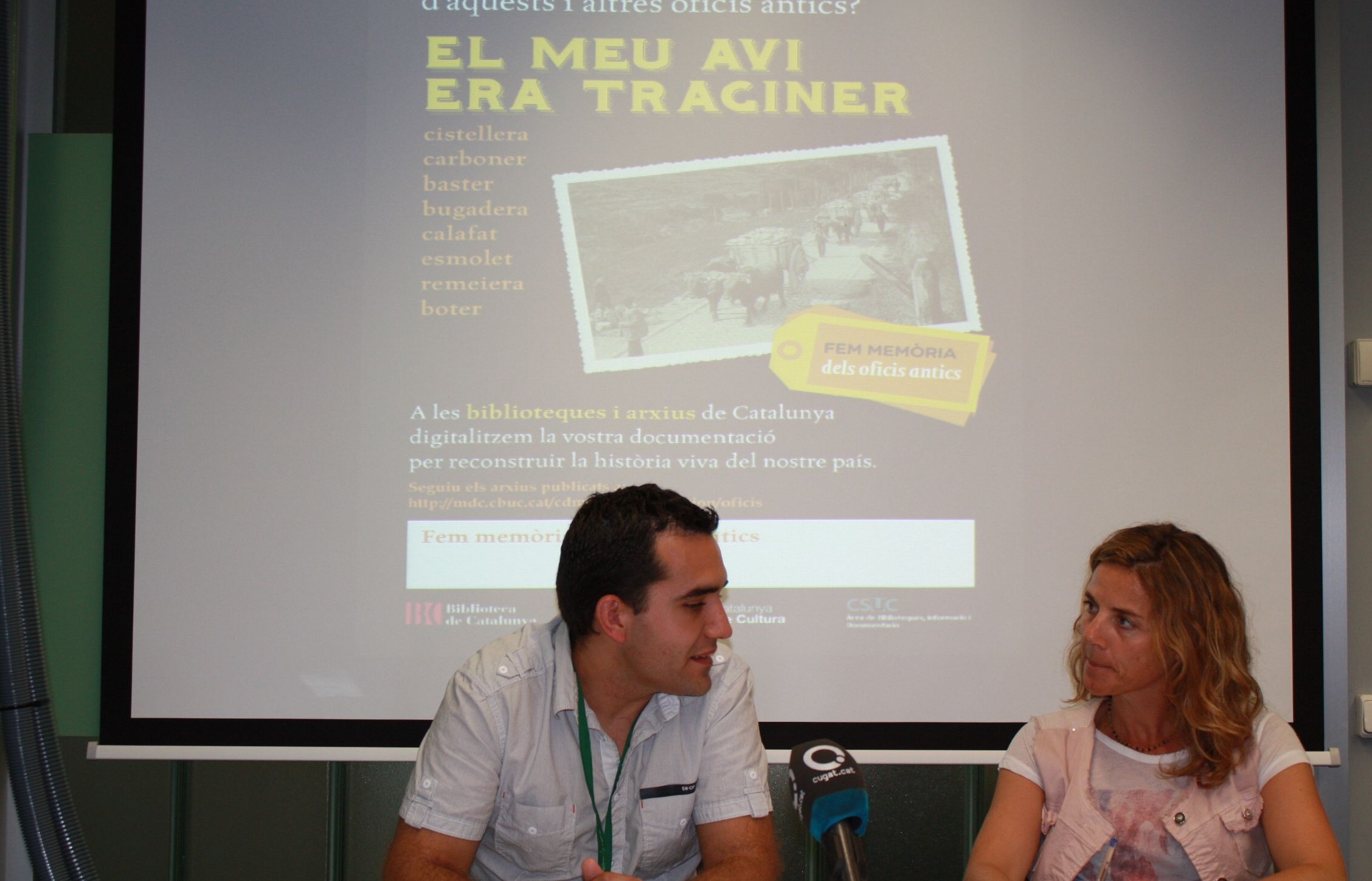 Francesc Jiménez i Joana Barbany durant la roda de premsa. FOTO: Localpres