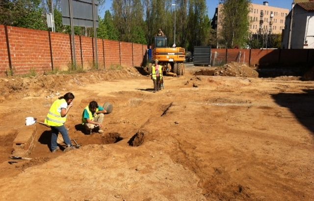 Les restes s'han localitzat prèviament a les obres de construcció. FOTO: Cedida