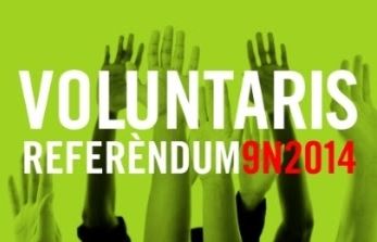 Cartell de la campanya de Voluntaris pel 9 de novembre. 