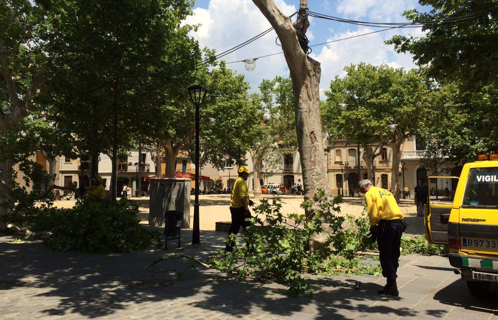 Els ADF treballant. FOTO: Xavi Grau