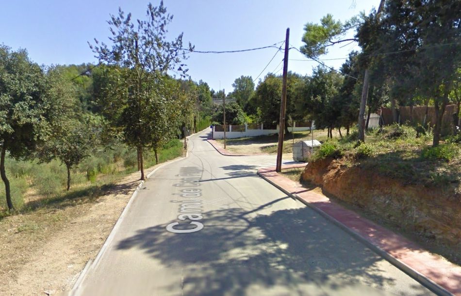 Camí de Can Pagan, a tocar de l'escola de la Floresta. Imatge: Google maps