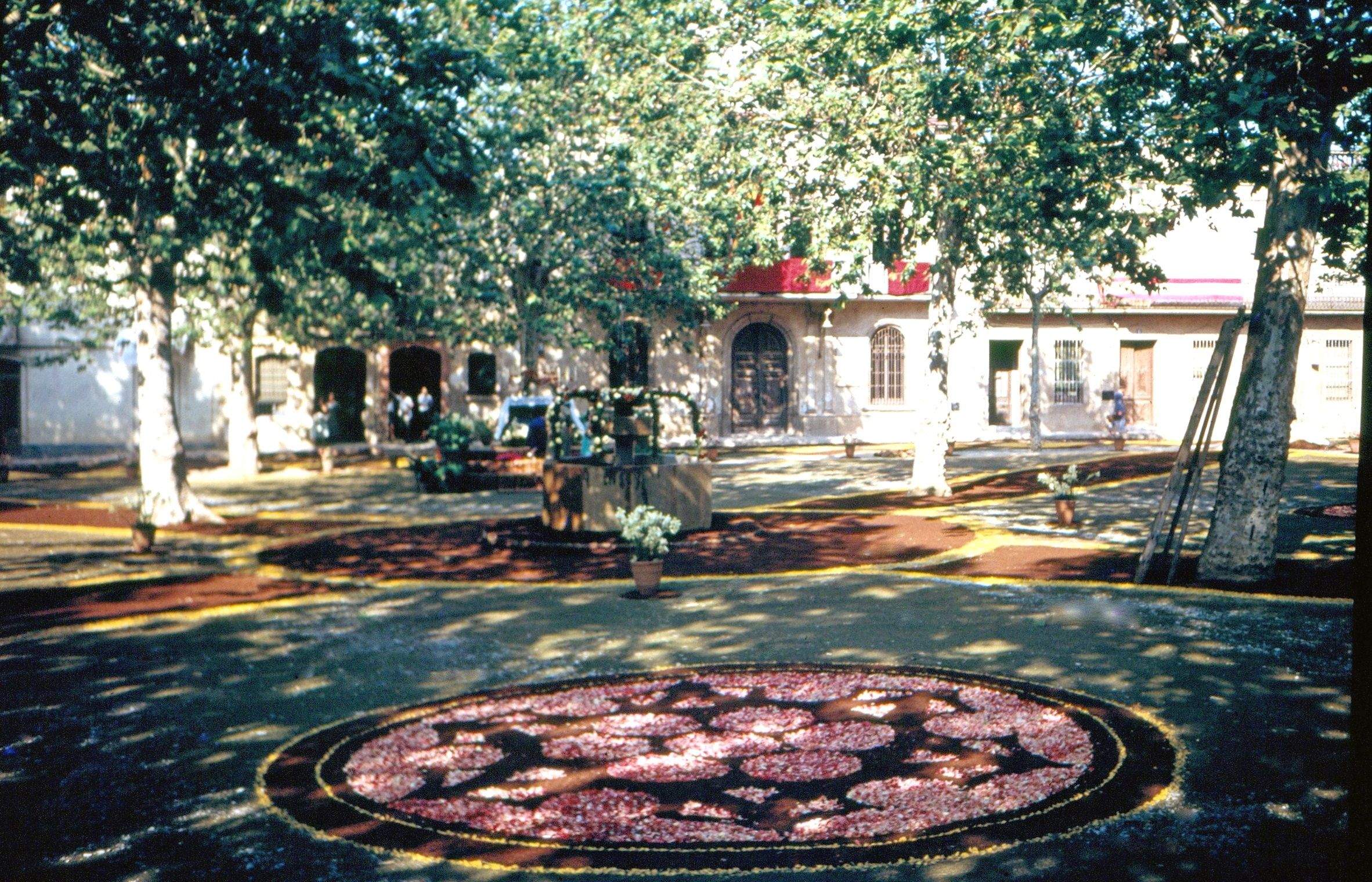 Corpus a la plaça de Barcelona l'any 1954