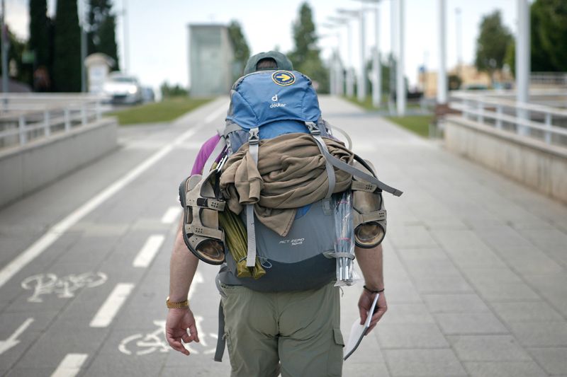 Pelegrí fent El Camí