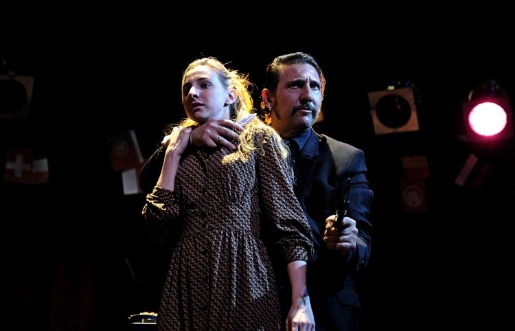 Moment de la representació d'Una història catalana, primera part de la trilogia. FOTO: Cedida