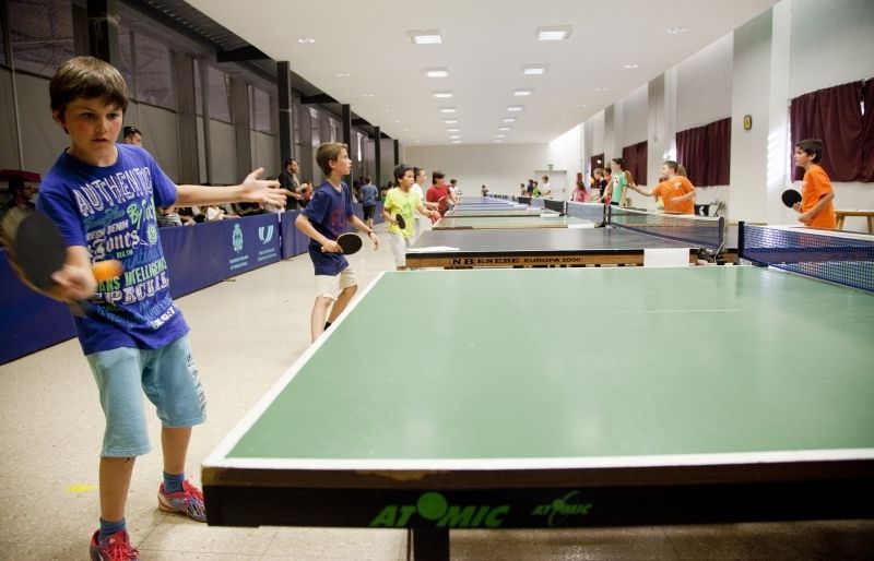 Tennis de Taula es fan al Pavelló 1 de la ZEM Rambla del Celler. FOTO: Lali Puig