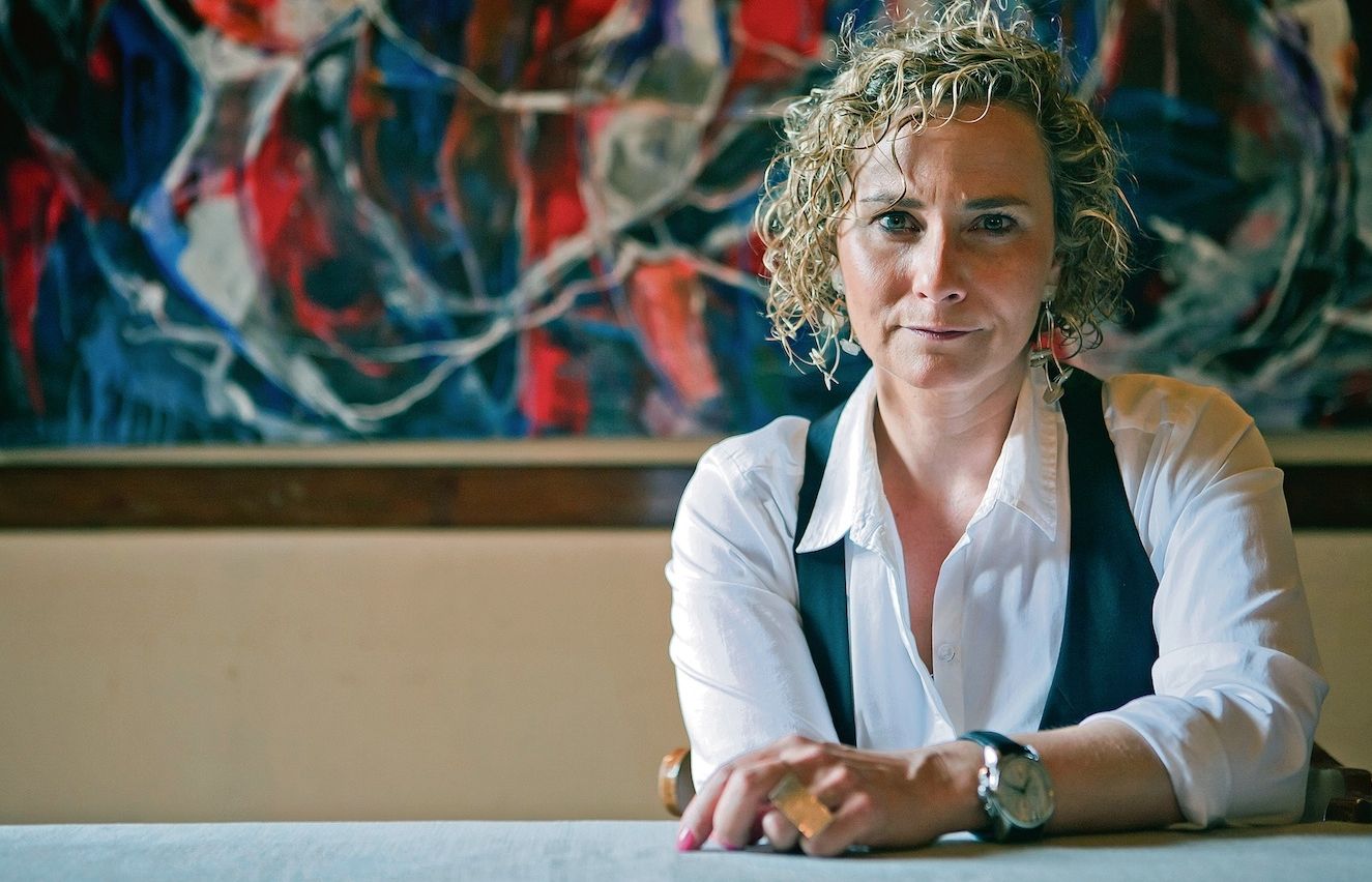 Terribas,  al restaurant El Mesón minuts abans diniciar la Tertúlia amb Amics. FOTO: Artur Ribera